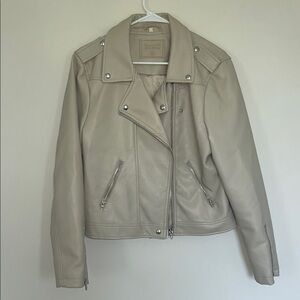 Blank NYC Beige Leather Jacket